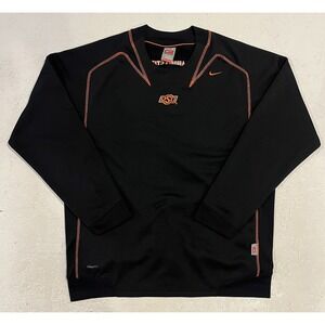 Oregon State Beavers Vintage Nike Black Fleece Crewneck Sweatshirt Size L Therma